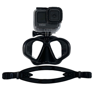 OCTOMASK - Frameless Dive Mask for GoPro, Black