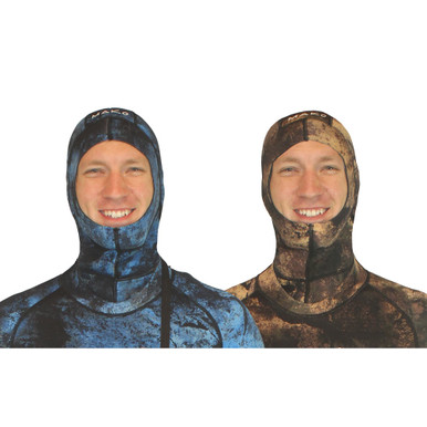 1-piece Reversible 2mm Camo Spearfishing Wetsuit (Blue / Green)