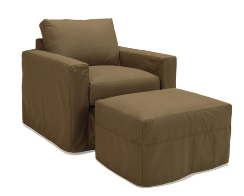 Manoa 37" Swivel Chair and 36" Ottoman- washable denim in dust storm Manoa 37" Swivel Chair and 36" Ottoman- washable denim in dust storm