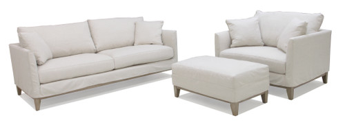 sunset beach 88" sofa with matching chair and ottoman-delilah white sunset beach 88" sofa with matching chair and ottoman-delilah white