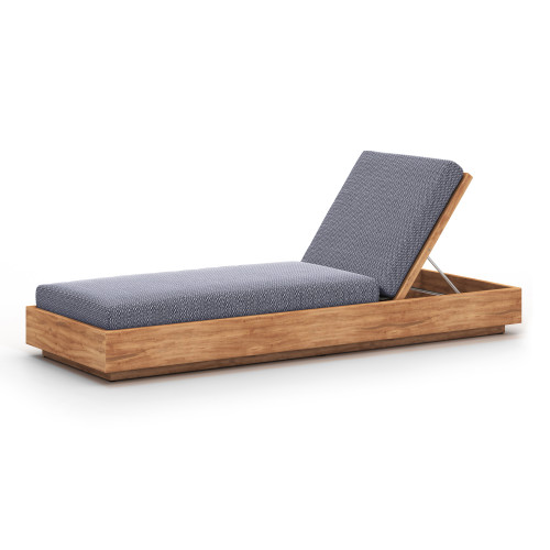 kina teak outdoor chaise lounge-navy kina teak outdoor chaise lounge-navy