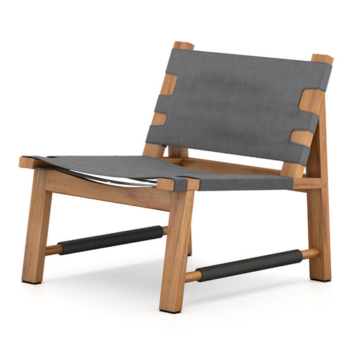 haddie outdoor teak lounge chair-charcoal haddie outdoor teak lounge chair-charcoal