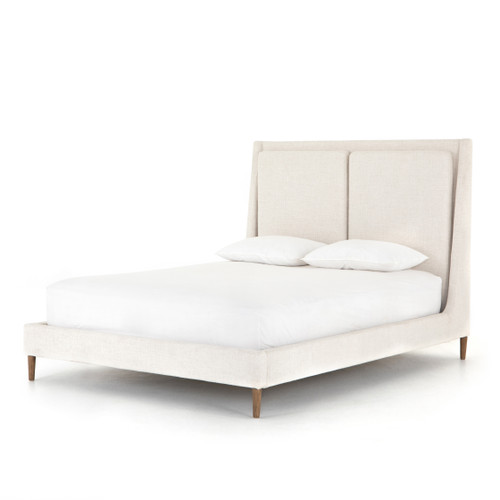 porter upholstered  king platform bed-cream porter upholstered  king platform bed-cream
