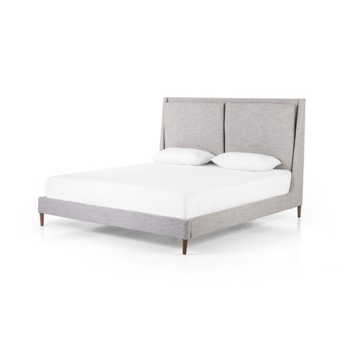 porter upholstered  king platform bed-grey porter upholstered  king platform bed-grey