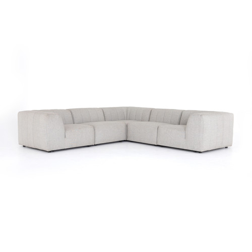 glen 5 piece outdoor modular sectional-ash