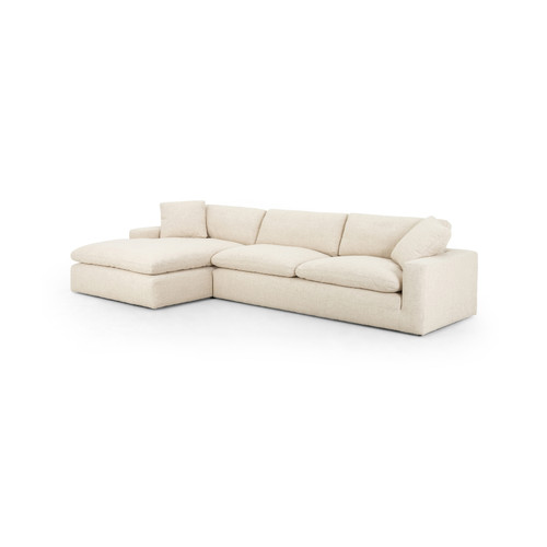 lume left arm sectional-cream natural