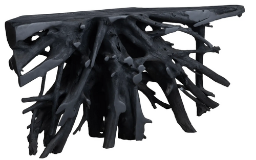 uluwatu teak root console-black uluwatu teak root console-black