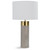 Ivory Grey Cylinder Lamp