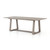 athens outdoor dining table grey teak