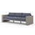 leo outdoor sofa grey teak leo outdoor sofa grey teak