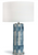 SET OF 2 mala ceramic shibori style table lamp  SET OF 2 mala ceramic shibori style table lamp