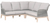 looma outdoor sectional Platinum Rope, Smoke Gray Fabric, Gray Teak, 100% Olefin, Aluminum
