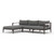 sheri outdoor sectional-left arm facing chaise in charcoal sheri outdoor sectional-left arm facing chaise in charcoal