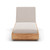 kina teak outdoor chaise lounge-sand