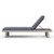 leo teak outdoor chaise-weathered grey and navy leo teak outdoor chaise-weathered grey and navy