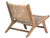 ema teak and rattan lounge chair