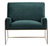 emerald velvet lounge chair-performance fabric
