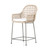 woven indoor/outdoor counter stool with cushion