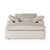 evie plush chaise lounge-ivory