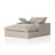 evie plush chaise lounge- stone