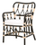 capria arm chair-black