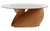 stella teak and glass coffee table
