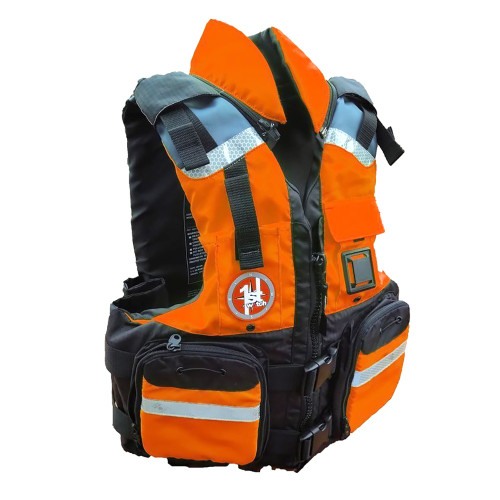 First Watch AV-800 4 Pocket Vest Hi-Vis - Orange\/Black - 2XL\/3XL [AV-800-OB-2XL\/3XL]