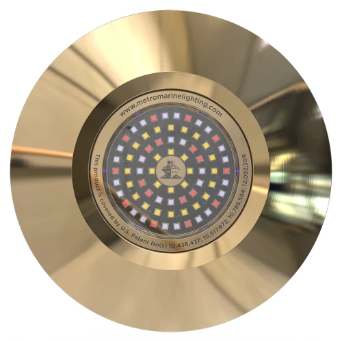 Metro Marine Thru-Hull Full Spectrum RGBW Round Fixture Underwater Light - 120 Degree Beam Angle [F-THR4-FS-120]