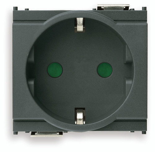 German power outlet, Grey German power outlet, Grey