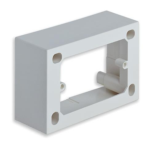 2-3 Module White Surface Mount Box