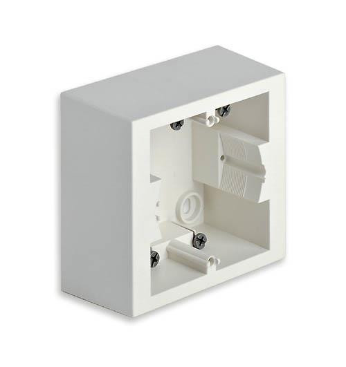 1 Module Ivory Surface Mount Box