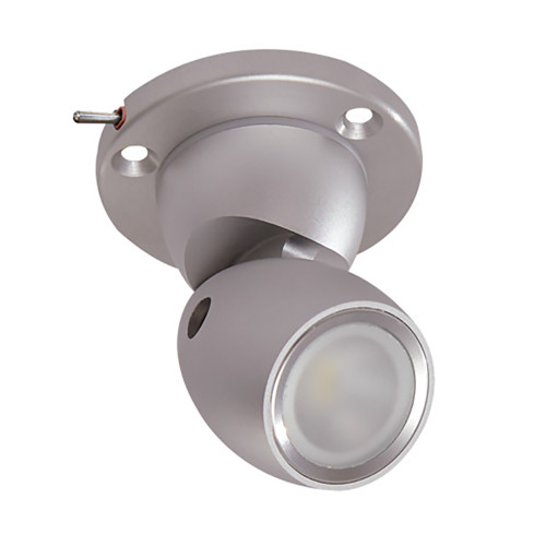 Lumitec GAI2 Warm White Dimming - Heavy-Duty Base w\/Built-In Switch - Brushed Housing [111909]