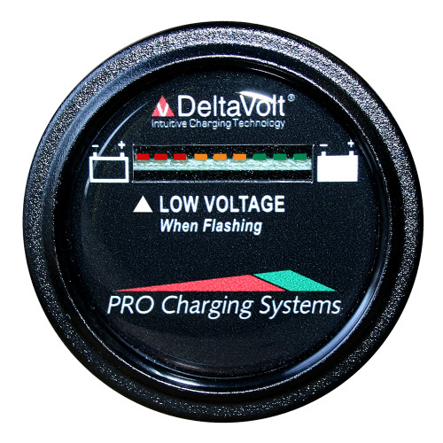 Dual Pro Battery Fuel Gauge - DeltaView Link Compatible - 64V System (8-8V Batteries) [BFGWOV64V]