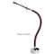 Table Mount LED light, Brown Leather