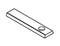 Fixed Aluminum Mounting Bracket with Stainless Steel Screws Mates with Dovetail Slots on Fixture Ends