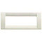 Square, Idea White, 6 Modules, Cover Plates (Technopolymer)