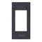 Square, Slate grey, 1 Module, Cover Plates (Die-Cast Metal)