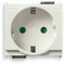 German power outlet, White