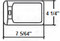 Dome LED Surface Mount Light with Switch diagram top