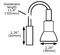 LED Chart Light with Flexible Arm and Switch Diagram