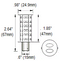 Ba15d Double Bayonet 60 smd LED Bulb Diagram