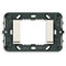 White, Smooth, No screws 2 Module Mounting Frame