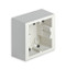 1 Module Ivory Surface Mount Box