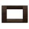 Wenge, 3 Modules switch Cover Plate