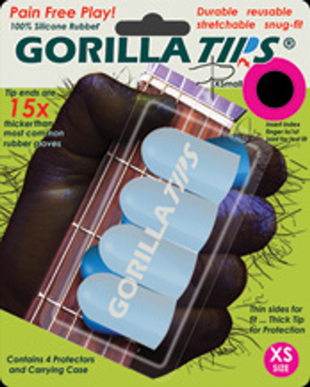 Gorilla Tips Fingertip Protectors Clear Size Extra Small [Alf:98-GT100CLR]  - Performers Music