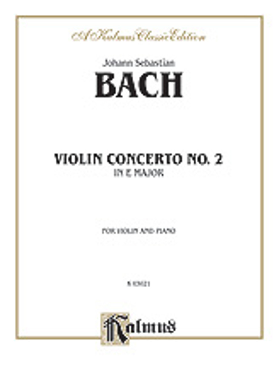 Bach, J.S. - Concerto No. 2 in E Major - Performers Music