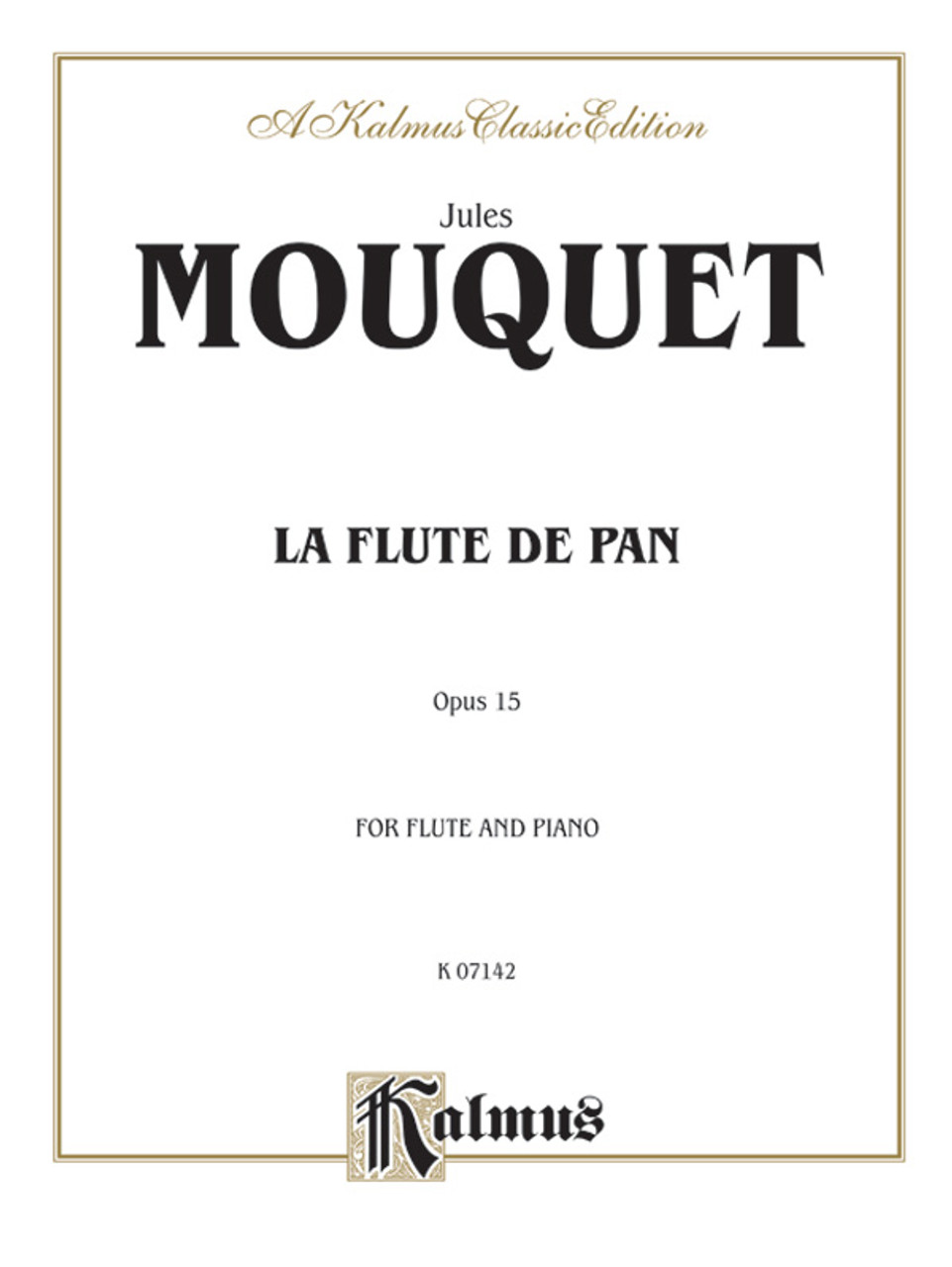 ピカソ、Etudes Pour La Flute De Pan La Flute de Pan, Opus 15 [Alf:00-K07142] - Performers Music