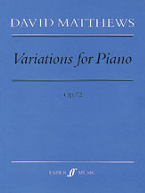 Matthews, Variations for Piano [Alf:12-0571518621]