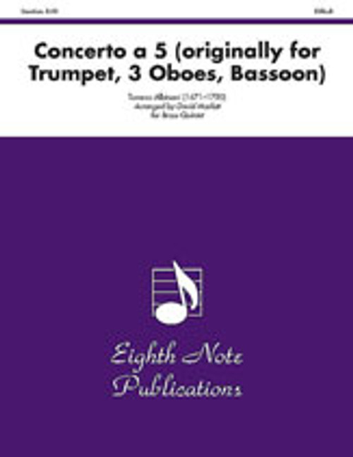 Albinoni, Concerto a 5 (originally for Trumpet, 3 Oboes, Bassoon) [Alf:81-BQ23155]