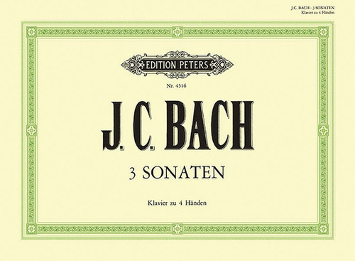 Bach, J.C. - 3 Sonatas for Piano 4 Hands [Pet:EP4516]